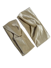 Load image into Gallery viewer, Mama + Mini Velvet Headband Set | Cream