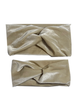 Load image into Gallery viewer, Mama + Mini Velvet Headband Set | Cream