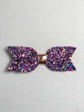 Load image into Gallery viewer, Glitter Bow Clip | Multi