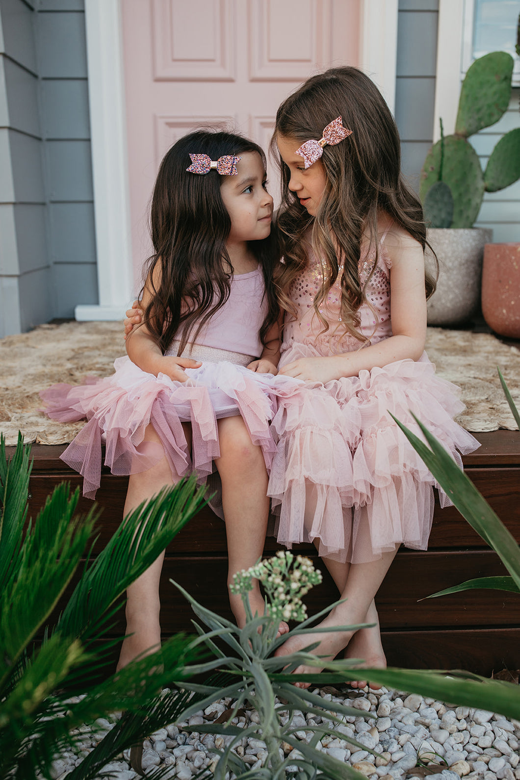 Glitter Bow Clip | Pink
