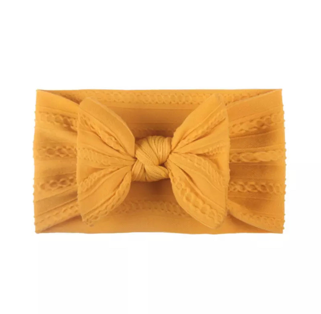 Bow Headband | Mustard