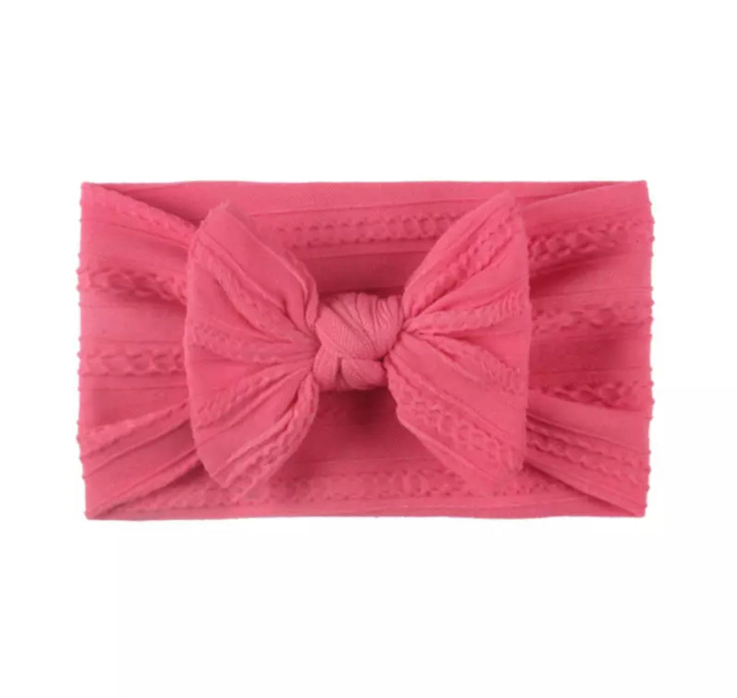 Bow Headband | Hot Pink