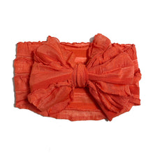 Load image into Gallery viewer, Ruffle Bow Headband Wrap | Watermelon
